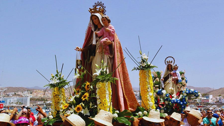 Fiestas del Carmen van 12 juli tot 4 augustus in Arguineguín en Playa de Mogán